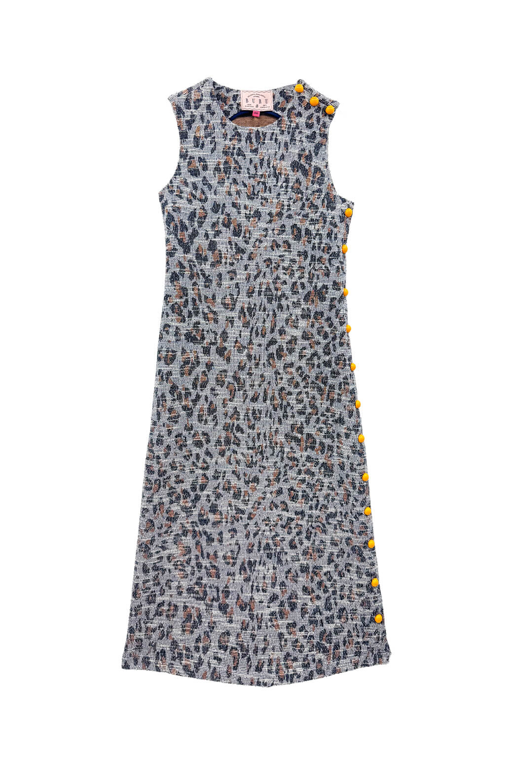 Jackie Dress Tea Length - Navy Leopard - Image 2