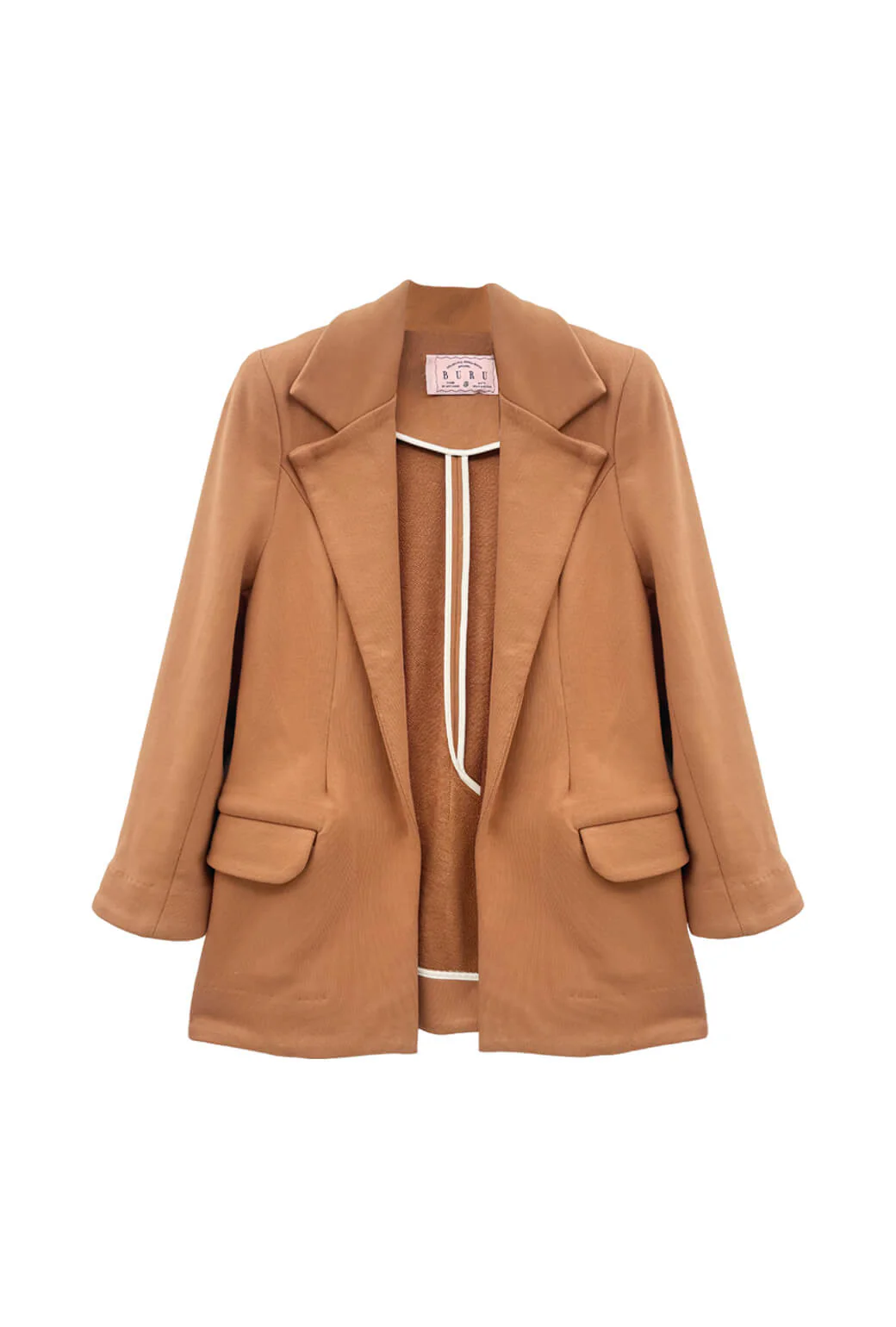 Boyfriend Blazer - Caramel Knit - Image 3