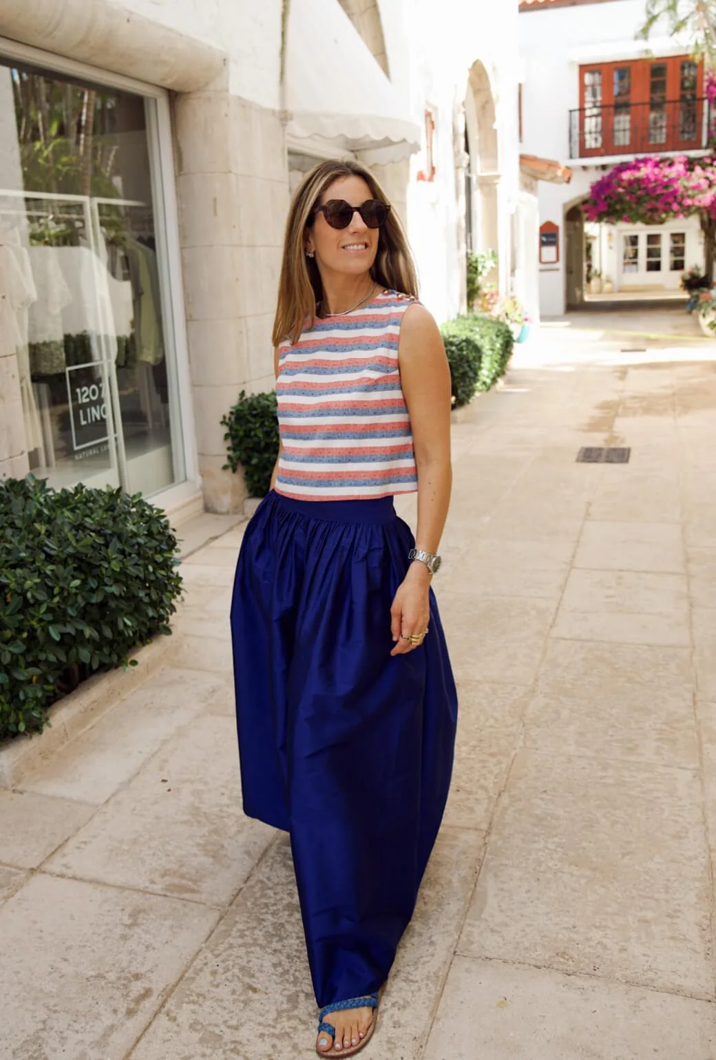 Buru x Ali Sisto Part Two Button Box Top - Festive Stripe - Image 5