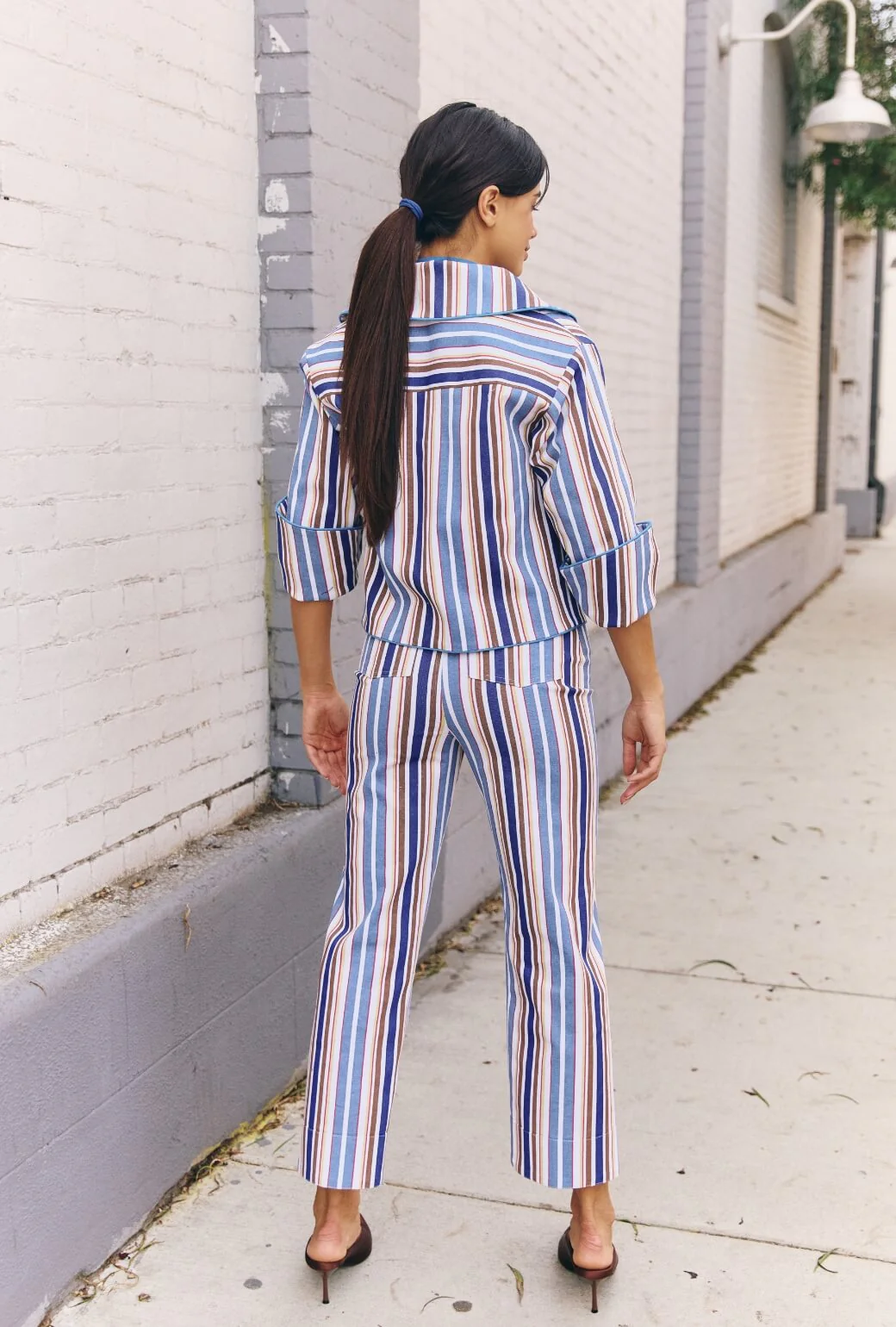 The Flip Jacket - Brown Stripe Twill - Image 5