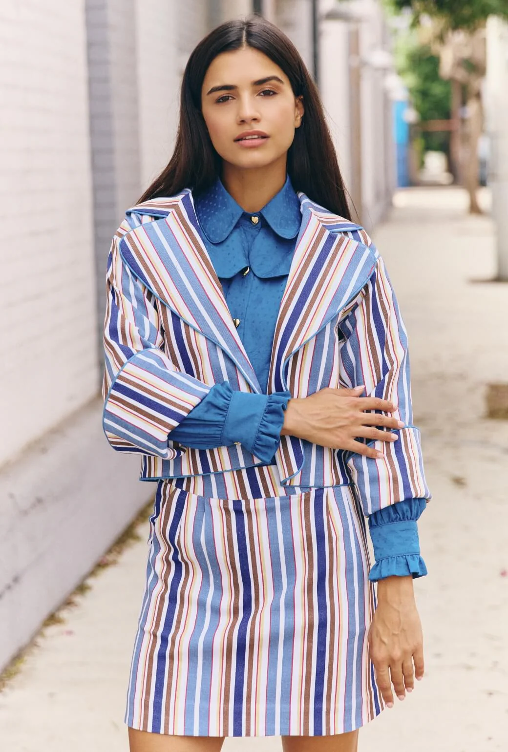 The Flip Jacket - Brown Stripe Twill - Image 6