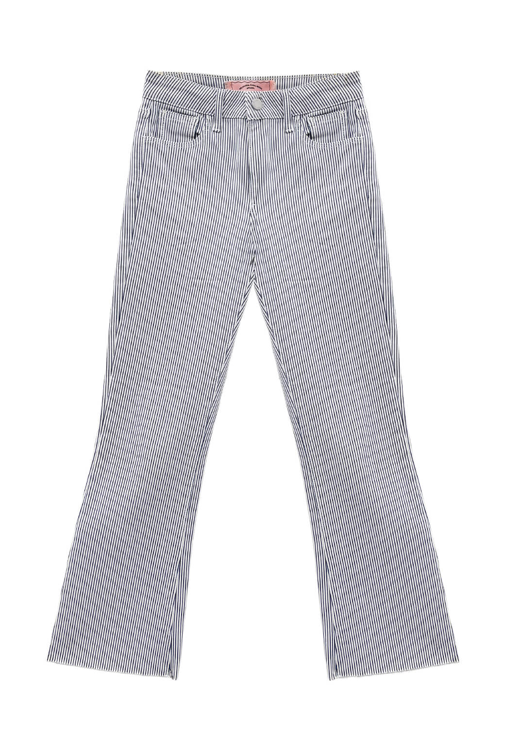 Cropped Flares - Railroad Stripe - Image 2