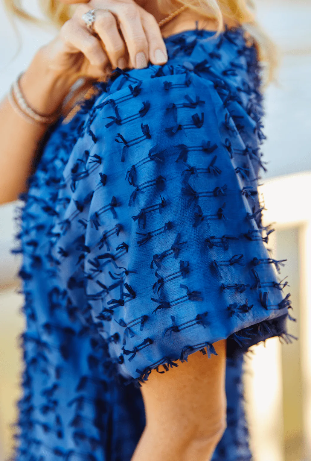 Le V Kaftan - Navy Bows - Image 7