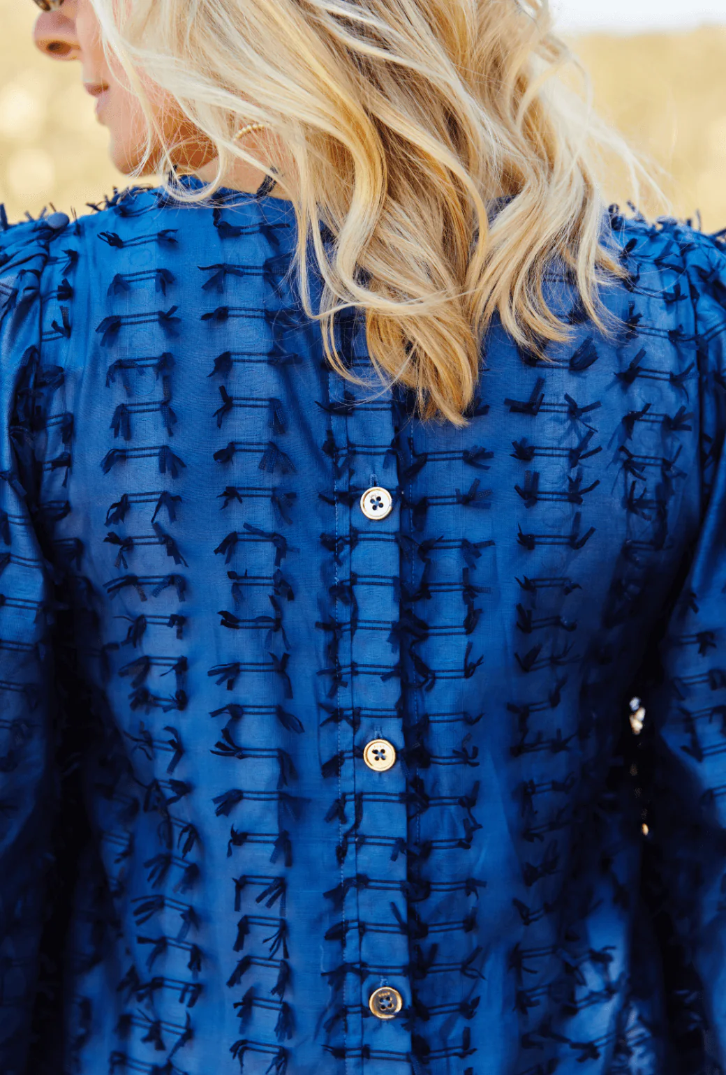 Le V Kaftan - Navy Bows - Image 8