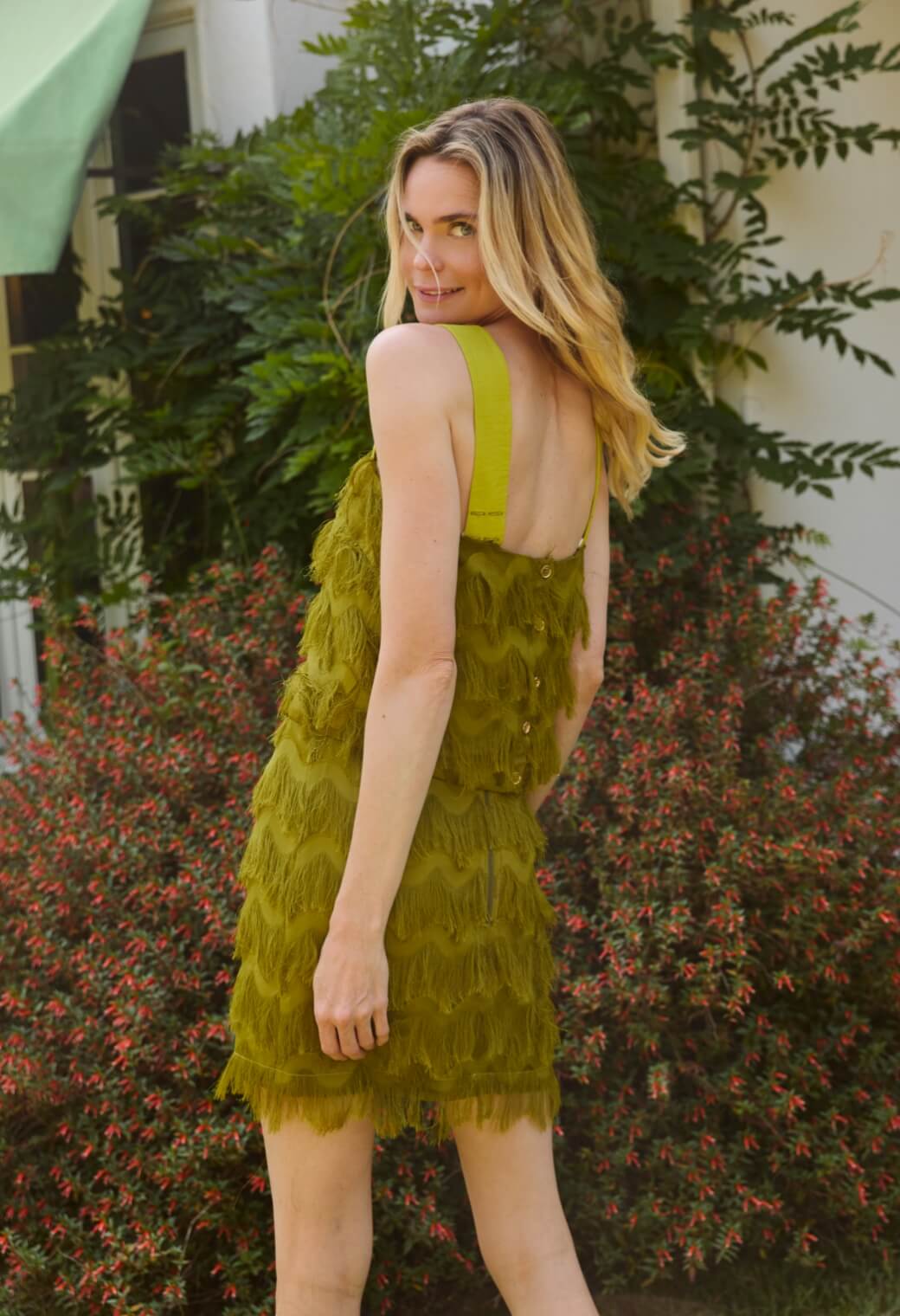 Pencil MINI Skirt - Moss Fringe - Image 5
