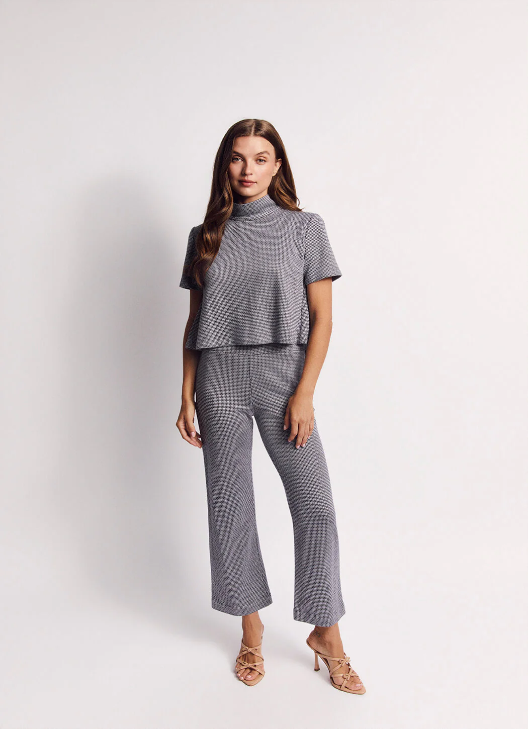 Short Sleeve Mod Top - Navy Knit - Image 10
