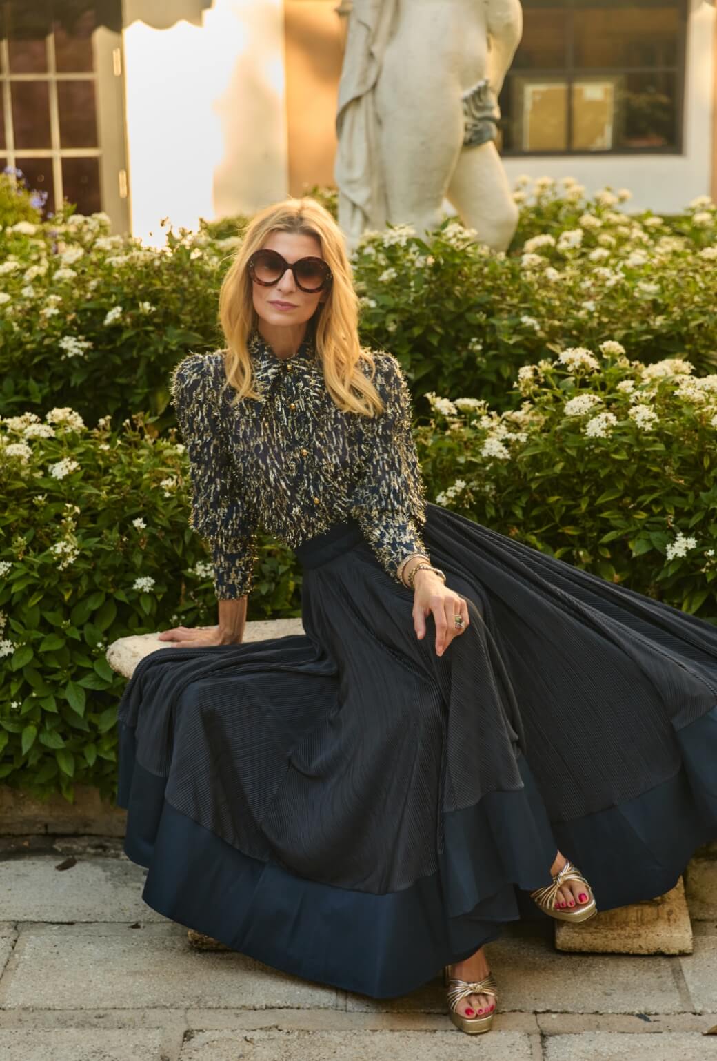Skipper Blouse - Navy Metallic - Image 2