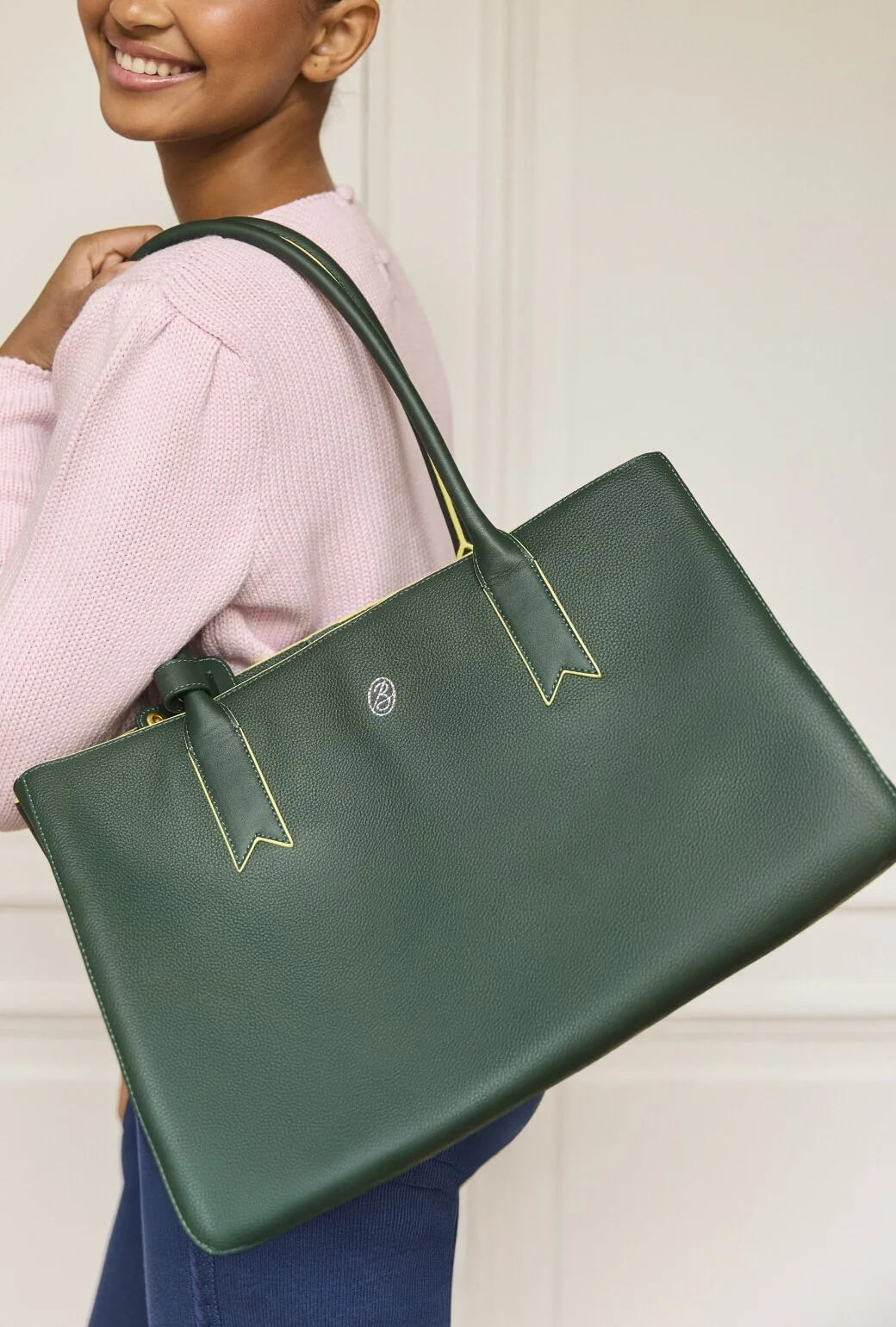 The Fern Tote - Deep Green - Image 2