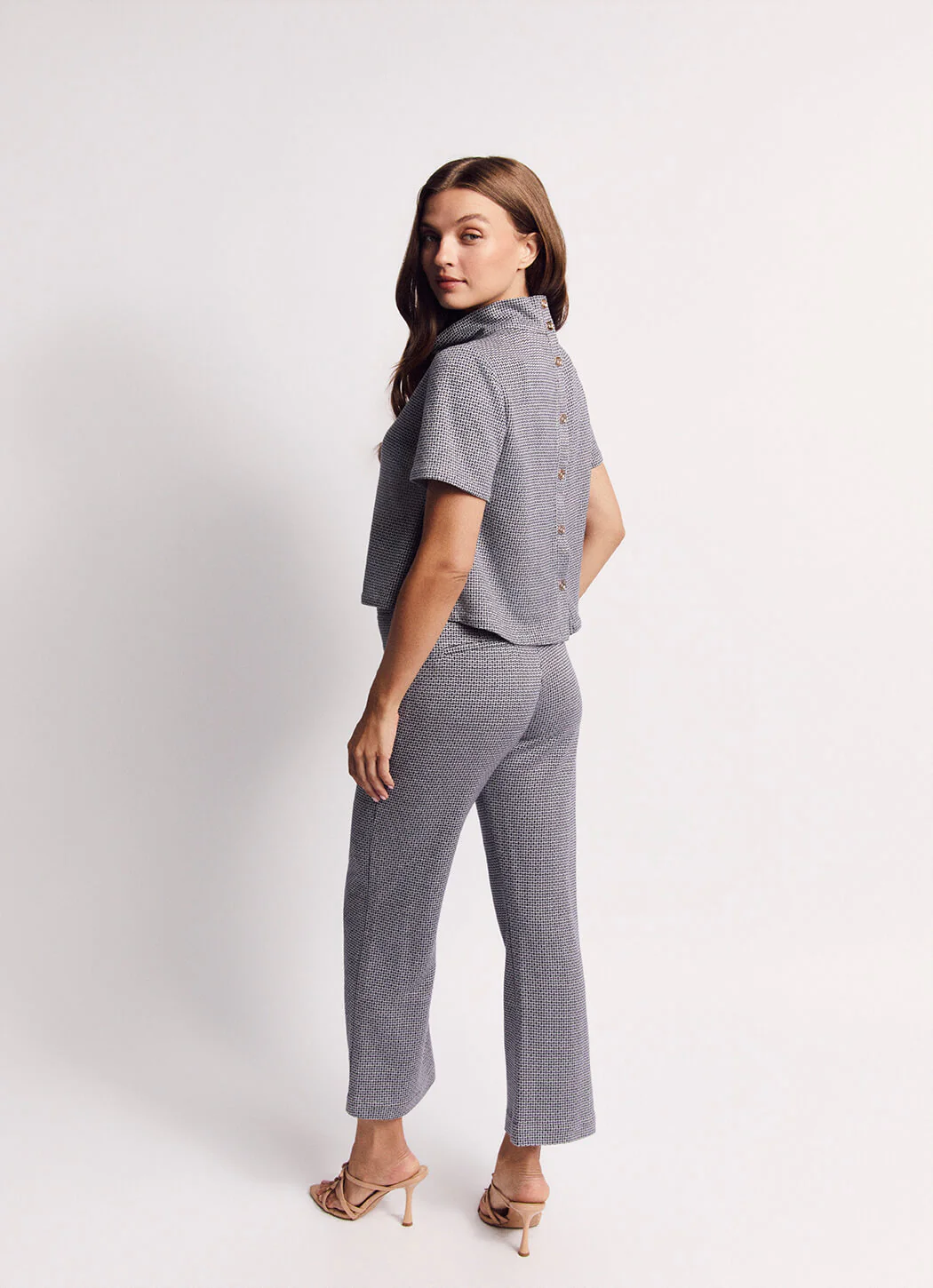 The Paley Pant - Navy Knit - Image 2