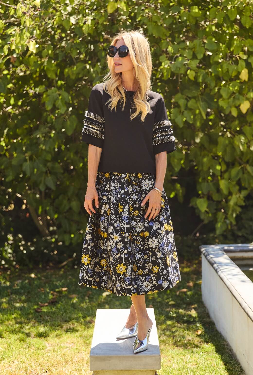 The Reed Skirt - Bouquet Brocade - Image 8