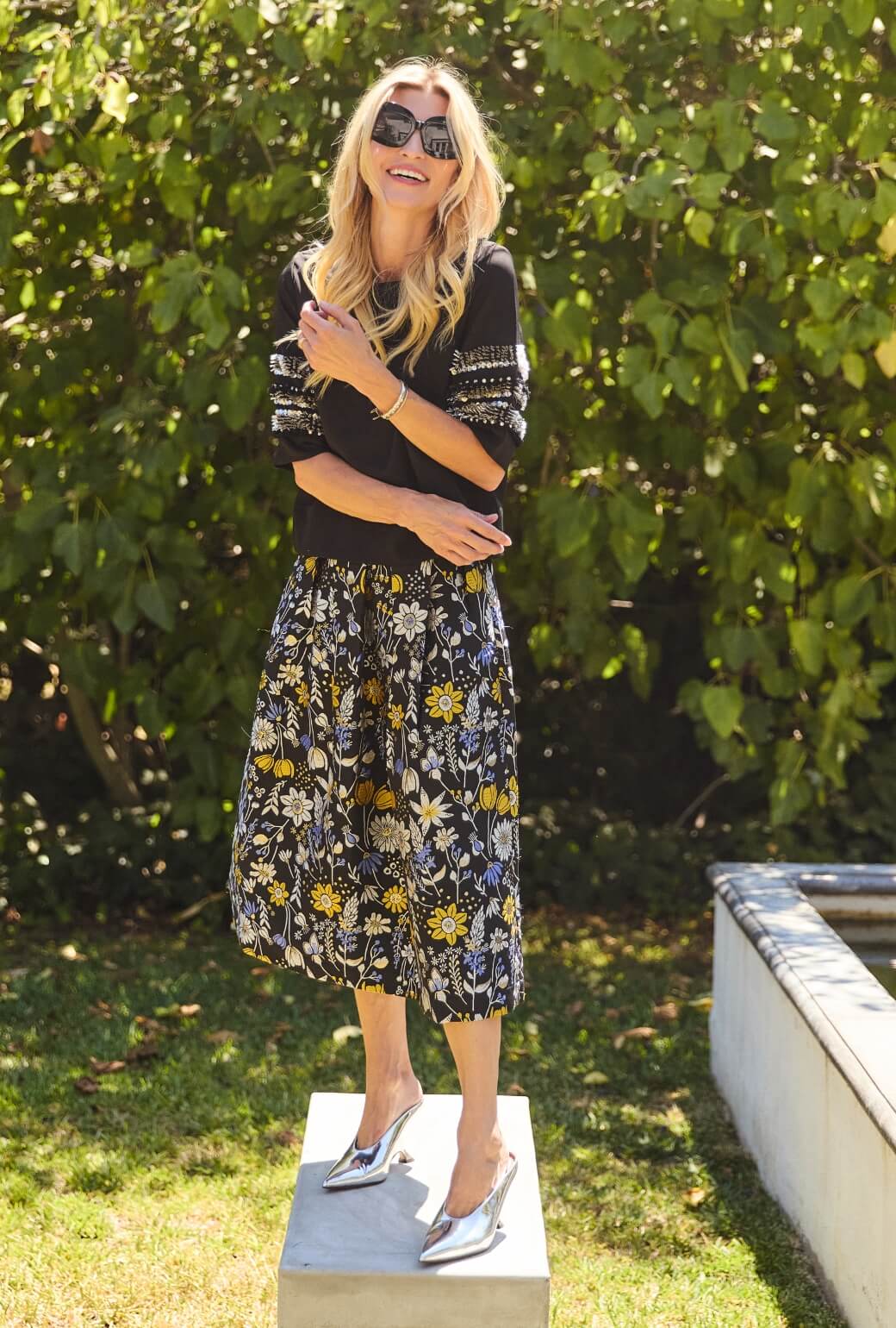 The Reed Skirt - Bouquet Brocade - Image 9
