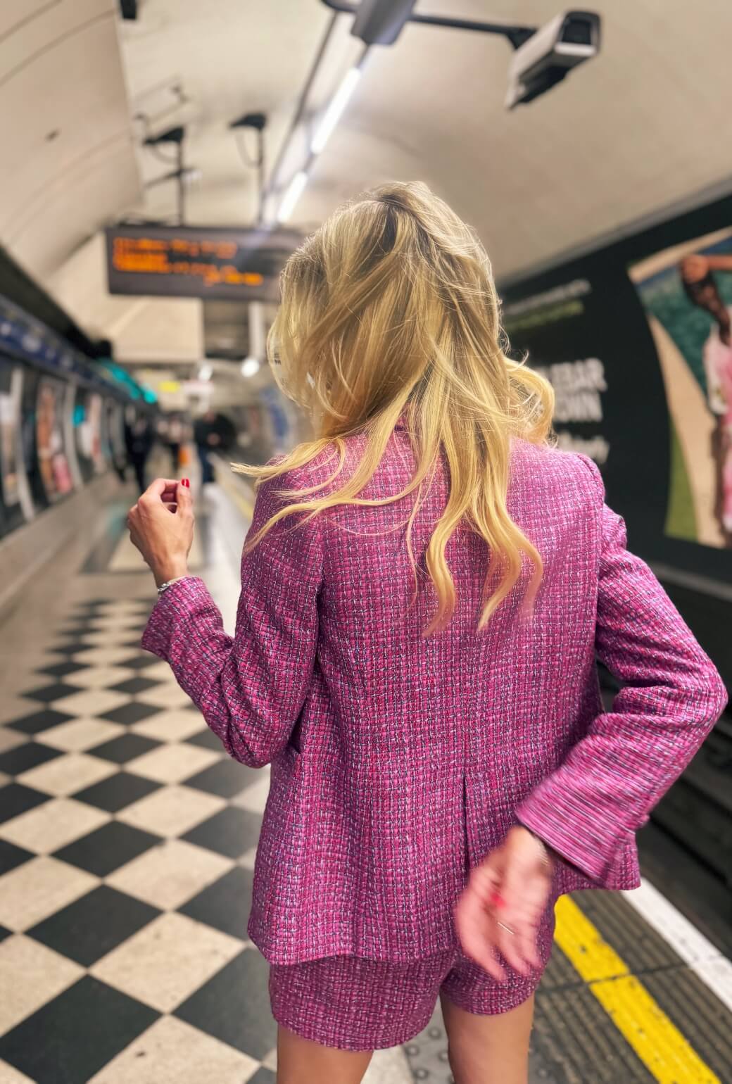 The Serena Skort - Pink Tweed - Image 6