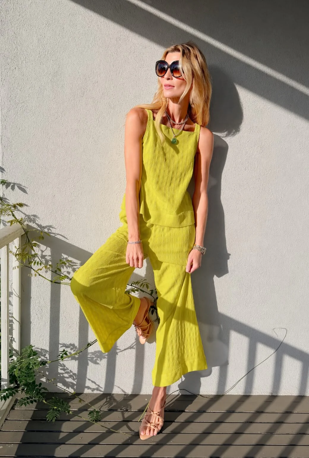 The Stokes Swing Top - Courtside Yellow Knit - Image 3