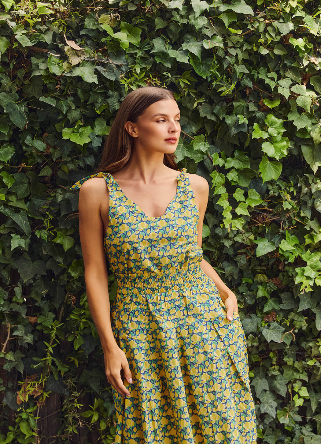 Tie Top Tank - Yellow Tulip - Image 3
