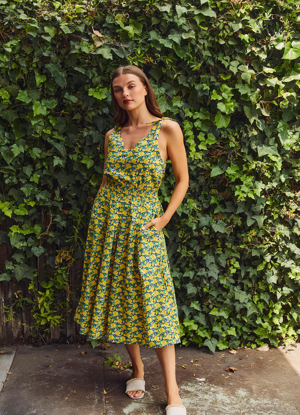 Tie Top Tank - Yellow Tulip - Image 5